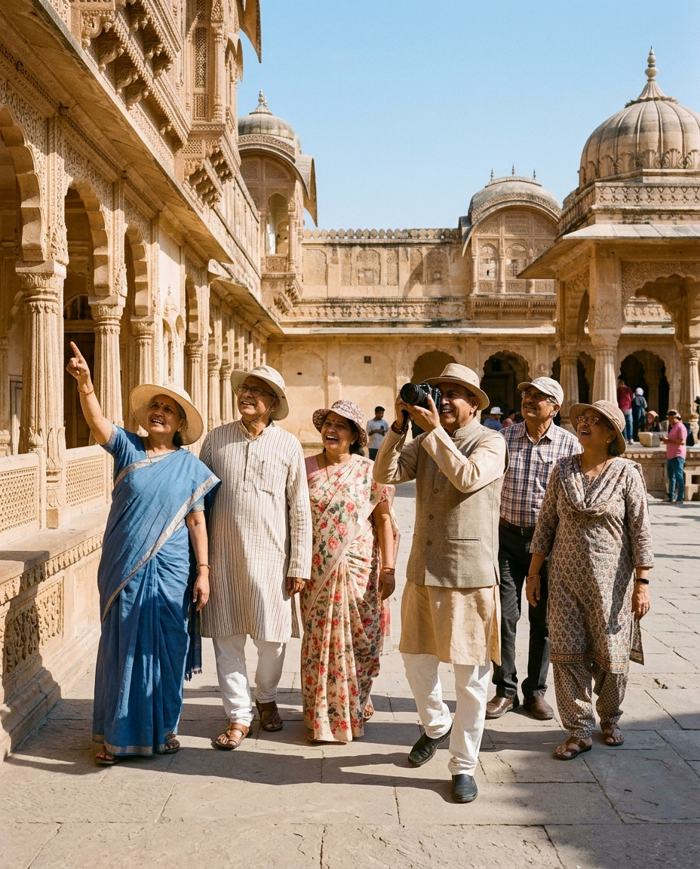 Friends on a heritage day trip